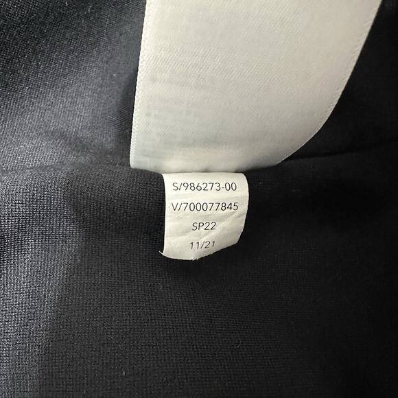 Athleta Eastbound Blazer Women Size 16 Black Travel Jacket Knit Minimalist Knit - Picture 12 of 13